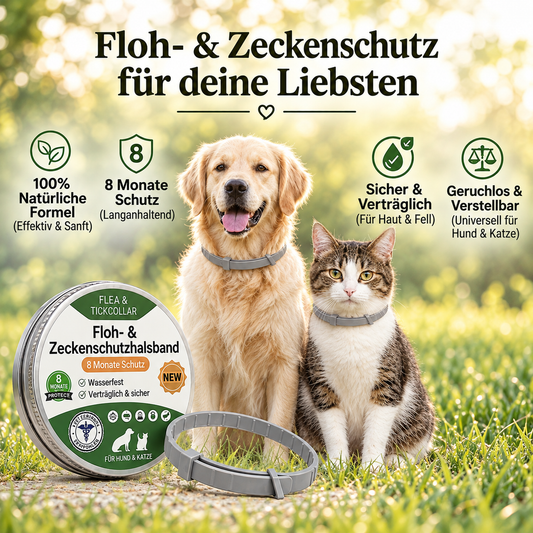 Floh- & Zeckenschutz-Halsband: Der natürliche Rundumschutz
