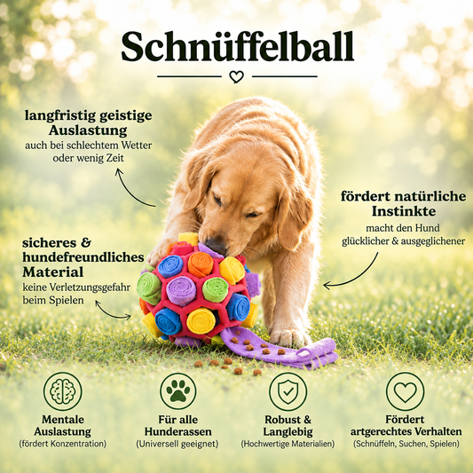 Schnüffelball - Interaktives Leckerli Spielzeug