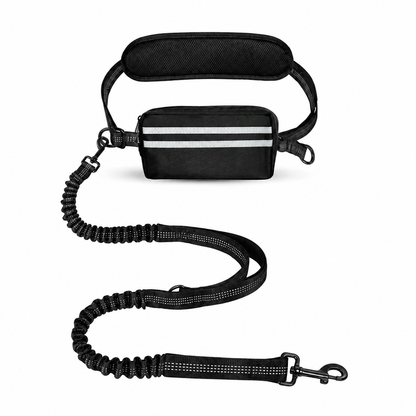 Freihand-Leine mit Bauchgurt & Tasche