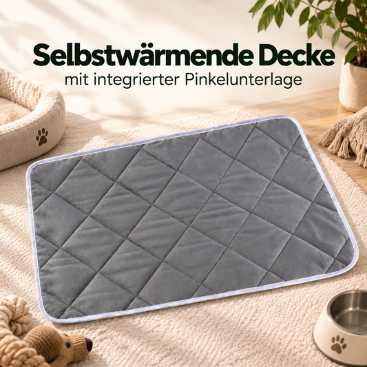 Selbstwärmende Thermomatte - mit integrierter Pinkelunterlage